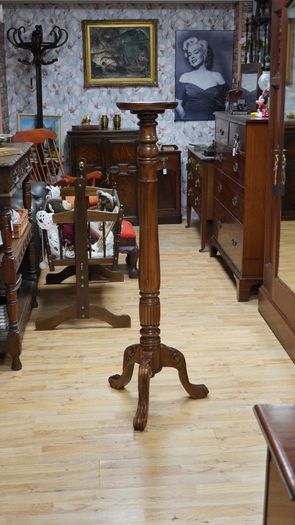 Mahogany Torchere / Plant Stand