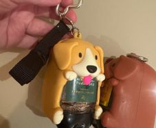 Bath and body works sanitiser and dog poo bag dispenser