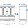 LOMMARP Cabinet, dark blue-green Image 2