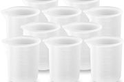 10 Pcs 100ml Silicone Measuring Cups,Precise Scale Squeeze and Pour Liquid Measure Cup for Handmade Craft Resin DIY Glue Tools Non-Stick Mixing Cups (FREE POSTAGE)