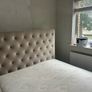 king size bed , beige, good condition, M&S, mattress included Image 2