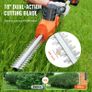 20V Cordless Hedge Trimmer Telescoping Pole Hedge Trimmer 18 inch Blade Image 4