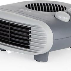 2000W Portable Flat Fan Heater with 2 Heat Settings and Overheat Protection, Dark Titanium