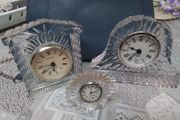 Cut Glass Crystal Clocks