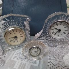 Cut Glass Crystal Clocks