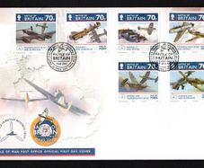 2010 Isle of Man 70th Anniversary of the Battle of Britain Commemorative Stamps First Day Cover (FDC)