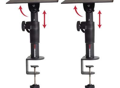 Gator Frameworks Desktop Clamp-On Studio Monitor and Speaker Stand