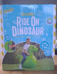 Inflatable ride on dinosaur