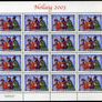 2003 Ireland Christmas 48c (ex Booklet) 48c, 50c & 57c Commemorative Stamps Sheets Plate 1A1A1A1A1A Set Mint Never Hinged (MNH) Image 3