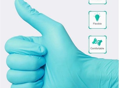 Intco Synguard Nitrile Exam Gloves L Powder Free 100pcs