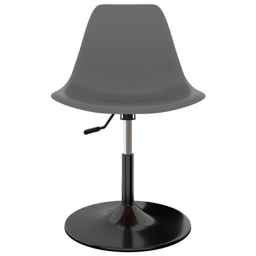 Swivel Dining Chairs 4 pcs Light Grey PP