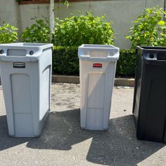 Rubbermaid Slim Jim Waste Recycle Bin 60 Litre x 5, 87 Litre x 1