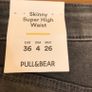 BNWT Size 8 Pull&Bear Grey High Waist Skinny Jeans Image 4