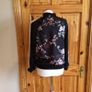 lightweight black floral casual jacket size 8 Postage included Image 4