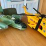 Large Rescue Helicopter and Military Aircraft with Action Figures Image 3