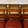 Set of 6 leather dining chairs Image 2
