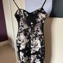 Black and White Lipsy Floral Dress Image 2