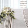 Cotton Linen Table Cloth Solid Color Tassel Round Tablecloth Dust-Proof Shrink-Proof Table Cover (Beige, Round 150cm) Image 4