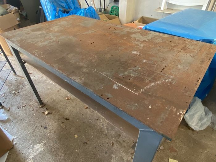 Heavy-Duty Industrial Steel Workbench / Engineering Bench