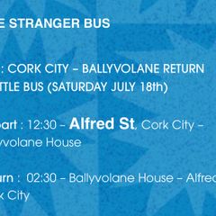 Love is a Stranger Bus Tickets to/from Cork City