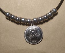 Sterling Silver and Leather Necklace