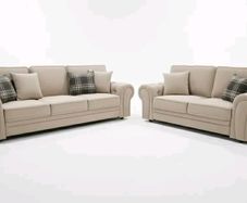 Verona Beige Fabric Scatter or Fullback Cushions Sofa