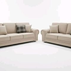 Verona Beige Fabric Scatter or Fullback Cushions Sofa