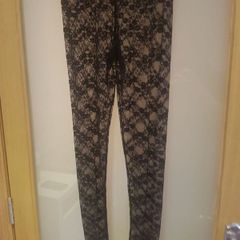 Black Lace Leggings