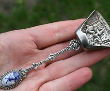 Dutch Silver Souvenir Spoon Shovel With Windmill On Handle Holland 4,5 Long