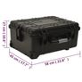 Wheeled Flight Case Black 58x45x27 cm PP Image 4