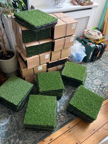 Artificial grass tiles, Ikea Runnen, new @50% RRP