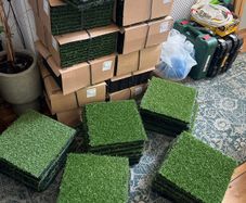 Artificial grass tiles, Ikea Runnen, new @50% RRP