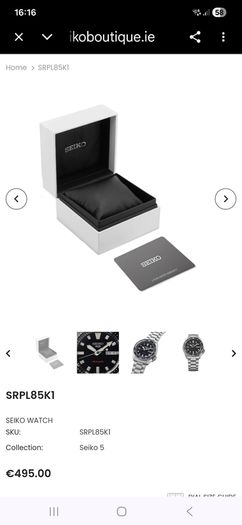 Seiko 5 Sports SKX 42.5mm Bracelet Watch Brand New