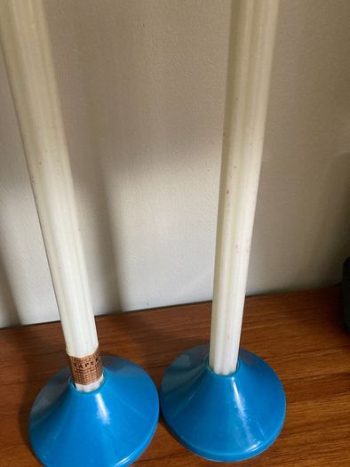 Cath Kidston candleholders ( 2) with 2 Free Candles