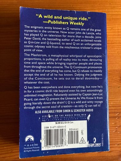 'Star Trek. IQ' book
