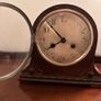 Vintage 1930s 1940s Wooden Mantel clock with key Image 2