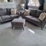 3 piece sofa 3 seater 2 seater n puff grey Image 10