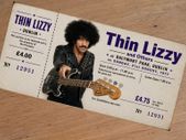 Thi Lizzy Souvenir Ticket Dalymount Park 1977