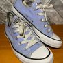 Converse All Star Ladies Girls Light Blue Canvas Lo Top Trainers UK4 EUR36.5 Image 2
