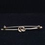 Vintage 14ct Gold Love Knot Brooch | Tested | Red Garnet | Edwardian Style Image 2