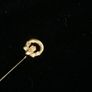 Vintage Irish Claddagh Gold Plated Stick Pin - Celtic Lapel Brooch Image 2