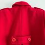 Sisley Red Pea Coat - UK6 Image 5