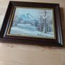 Snow scene - framed 13in x 11in - postage included Image 7