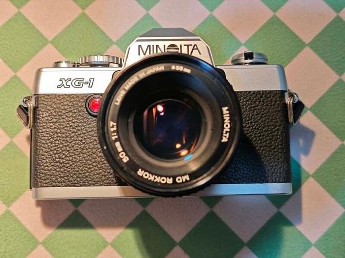 Minolta XG-1 (1983) + Lens MD Rokkor 50mm f1.7 - Serviced & Ready to Use SLR Film Camera