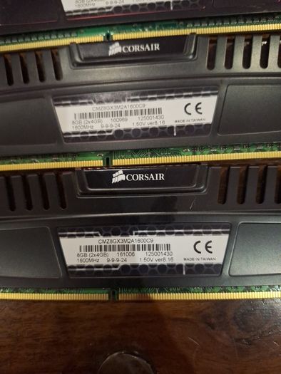 Corsair Vengeance 4 x 4 Gb16gb ram 1600Mhz ddr 3