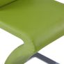 Dining Chairs with Zigzag Shape 6 pcs Green Faux Leather Image 6