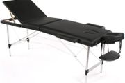Portable Massage Table Bed,Salon Therapy Tattoo Couch [ Black]