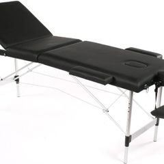 Portable Massage Table Bed,Salon Therapy Tattoo Couch [ Black]