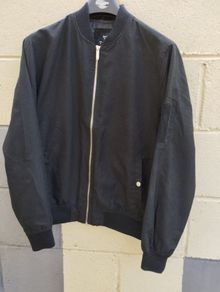 Bershka men's black bomber jacket