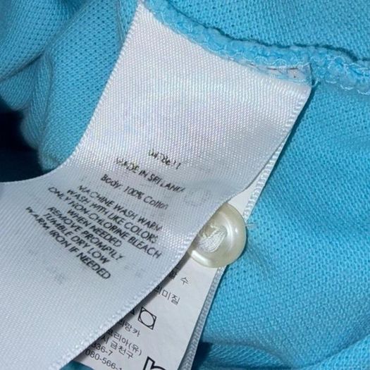 Polo Ralph Lauren Custom Fit Long Sleeve Polo Shirt XS Turquoise Blue 100% Cotton